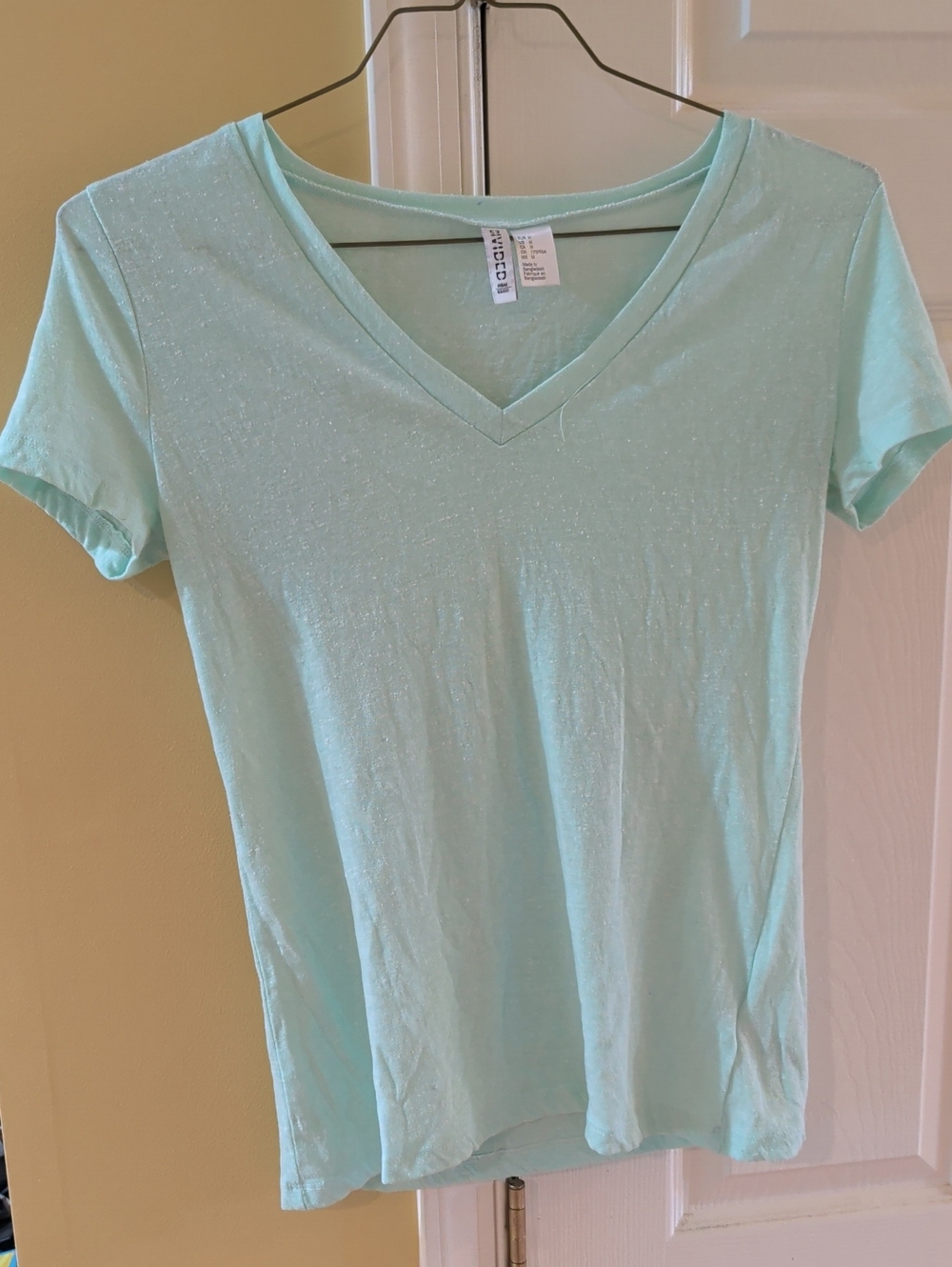 Mint Green V-Neck Women's Tee